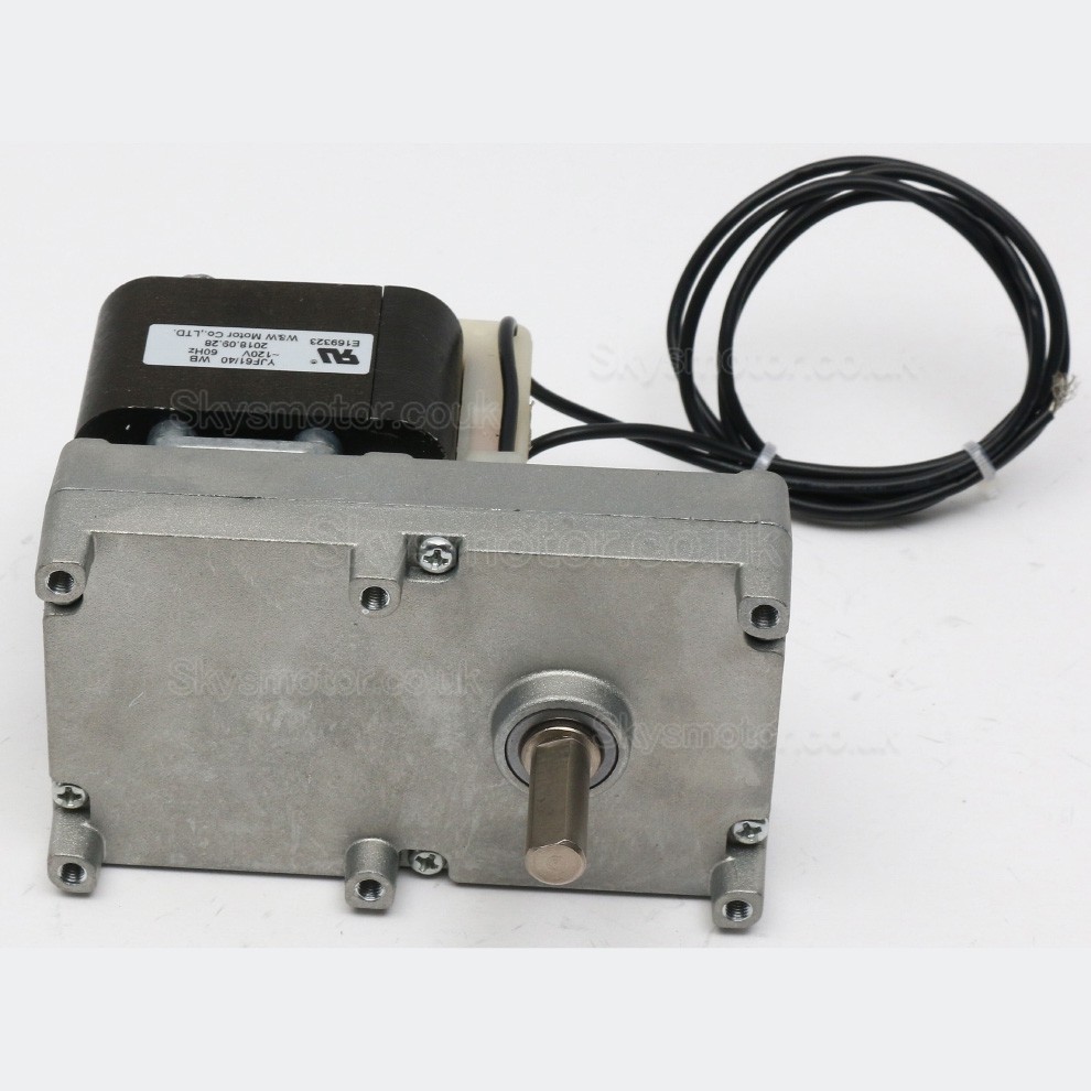Shade Pole Gearmotor GF-YJ61 Single Phase AC 110/220V with Ratio 251:1 - 5078:1 Spur Gearbox